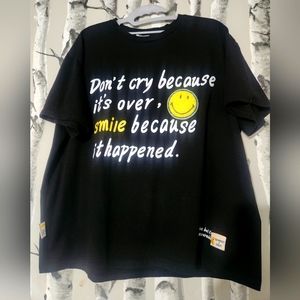 Authentic 13DE×SMILEY 22ss joint letter smiley face velcro bear S Large